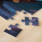 Neon Yin Yang Surreal Fantasy 1 Legpuzzel (Zijkant)