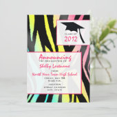 Neon Zebra 2012 — Bekendmaking van de opleiding Kaart (Staand voorkant)