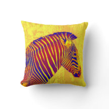 neon zebra- geel, rood