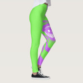 Neon Zebra Patroon Mode Leggings (Rechts)