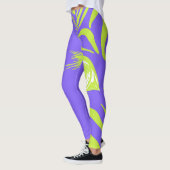 Neon Zebra Patroon Mode Leggings (Links)