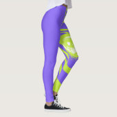 Neon Zebra Patroon Mode Leggings (Rechts)