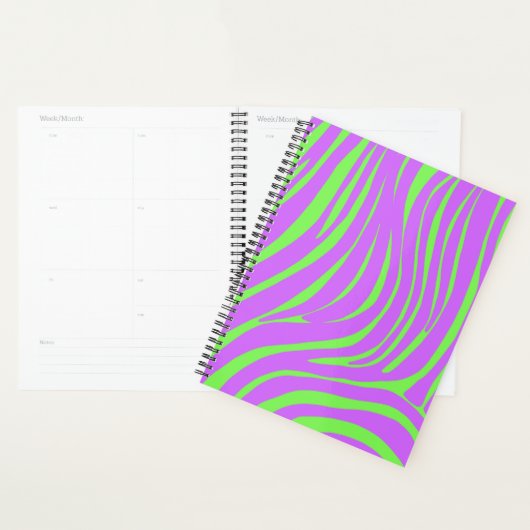 Neon Zebra Patroon Planner Organizer (Display)