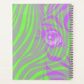 Neon Zebra Patroon Planner Organizer (Achterkant)