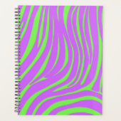 Neon Zebra Patroon Planner Organizer (Voorkant)