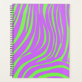 Neon Zebra Patroon Planner Organizer
