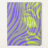 Neon Zebra Patroon Planner Organizer (Achterkant)