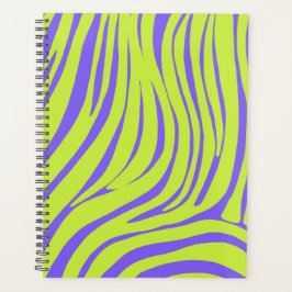 Neon Zebra Patroon Planner Organizer