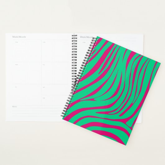 Neon Zebra Patroon Planner Organizer (Display)