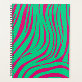 Neon Zebra Patroon Planner Organizer