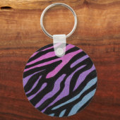 Neon Zebra print Sleutelhanger (Voorkant)