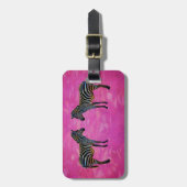 Neon Zebra Reflection Gepersonaliseerd de Telefoon Bagagelabel (Voorkant verticaal)