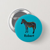 Neon Zebra Ronde Button 5,7 Cm (Voorkant /achterkant)