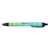 Neon Zee Grass Texture Pattern Beach Zwarte Inkt Pen (Bodem)