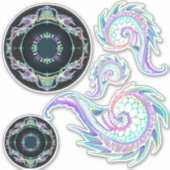 Neon Zee Life Sketting Sticker (Voorkant)