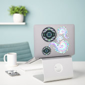 Neon Zee Life Sketting Sticker (Laptop op bureau)