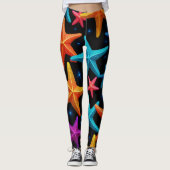 Neon zee sterren leggings (Voorkant)