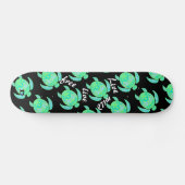 Neon Zee Turtle Pattern Dd Brand Persoonlijk Skateboard (Horizontaal)
