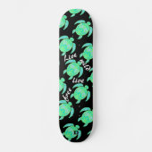 Neon Zee Turtle Pattern Dd Brand Persoonlijk Skateboard (Voorkant)