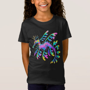 Neon Zeedraak – Surrealistische Oceaan Kunst T-shirt