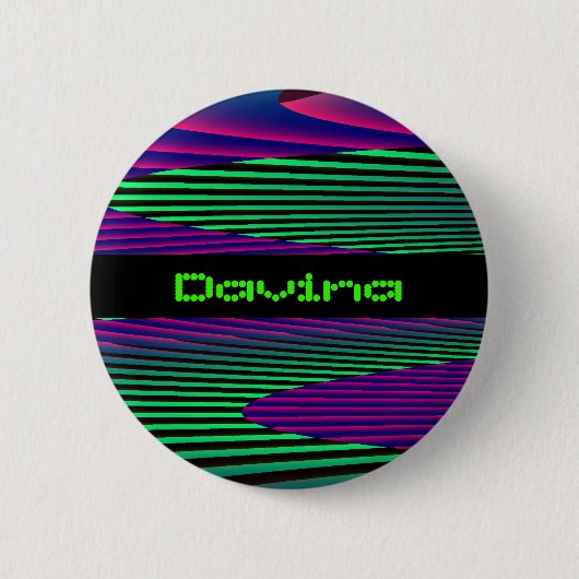 Neon Zeeen Aangepaste naam Ronde Button 5,7 Cm (Voorkant)