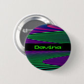Neon Zeeen Aangepaste naam Ronde Button 5,7 Cm (Voorkant /achterkant)
