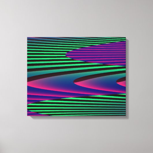 Neon Zeeen Canvas afdrukken (Voorkant)