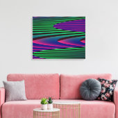 Neon Zeeen Canvas afdrukken (Insitu (Woonkamer))