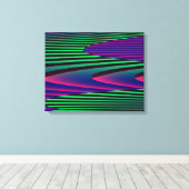 Neon Zeeen Canvas afdrukken (Insitu (Houten vloer))