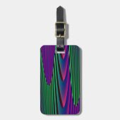 Neon Zeeen Custom Bagagelabel (Voorkant verticaal)