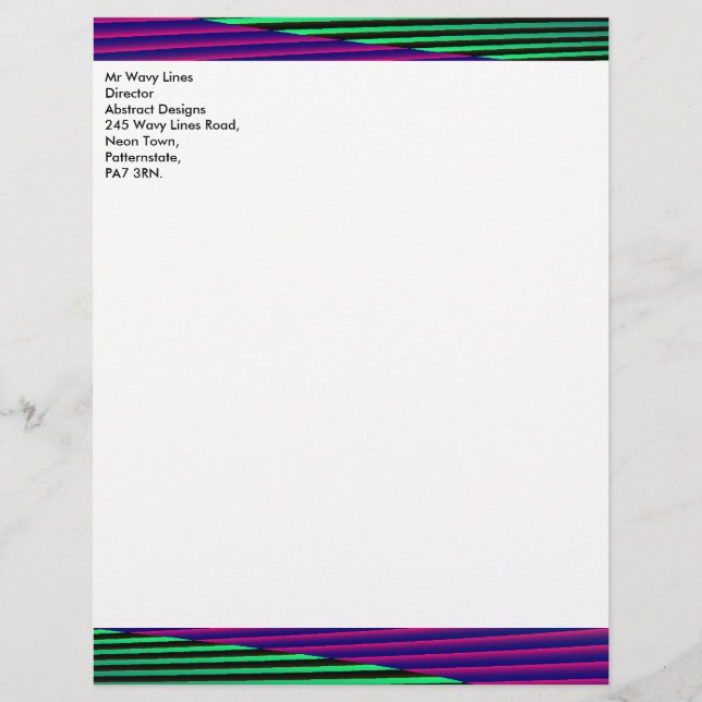 Neon Zeeen  Letterhead (Voorkant)