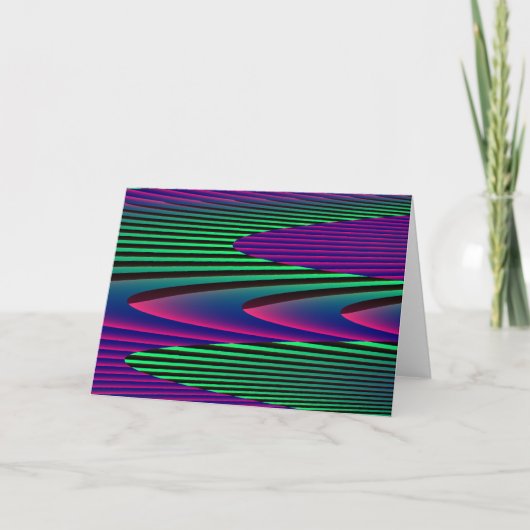 Neon Zeeen Wenskaart Kaart (Voorkant)