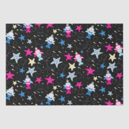 NEON Zeemeermin Zee Life Fish Zeester Verjaardagsf Tissuepapier