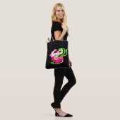 Neon zeepaard rots tote bag (Op model)