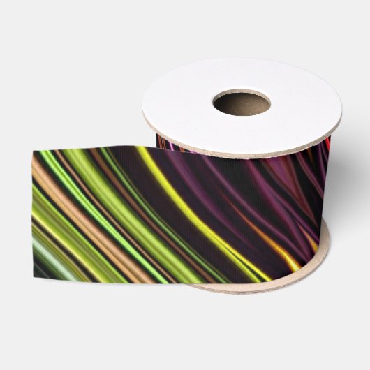 Neon Zig Zag Swirl Ribbon Grosgrain Lint (Spoel)