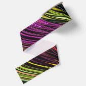 Neon Zig Zag Swirl Ribbon Grosgrain Lint (Achterkant)