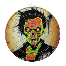 Neon zombie dartbord