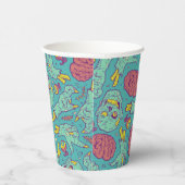 Neon Zombie Paper Cup - Halloween Party Papieren Bekers (Rechts)