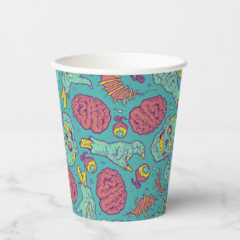 Neon Zombie Paper Cup - Halloween Party Papieren Bekers