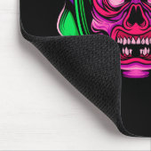 Neon Zombie Rijder Schedel Kunst Muismat (Hoek)
