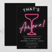 Neon zomer vrijgezellenfeest kaart (Voorkant / Achterkant)