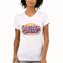 Neon Zonnewende Sociale Retro | Vintage Pastel Str
