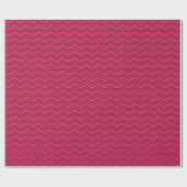 Neon Zonsondergang Chevron Patroon Cadeaupapier (Vlak)