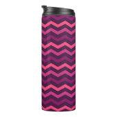 Neon Zonsondergang Chevron Patroon Thermosbeker (Geroteerd rechts)