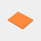Neon Zonsondergang Oranje Stevige Kleur | Klassiek Post-it® Notes (Schuin)
