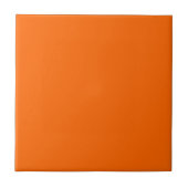 Neon Zonsondergang Oranje Stevige Kleur | Klassiek Tegeltje (Voorkant)