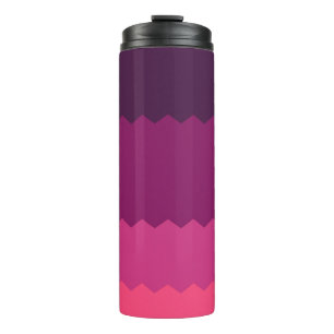 Neon zonsondergang patroon thermosbeker