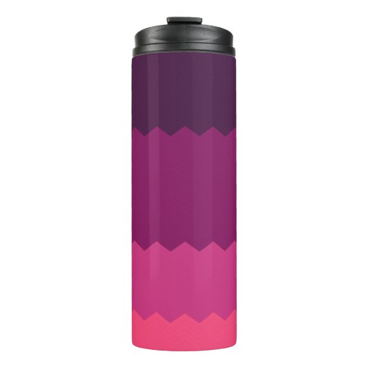 Neon zonsondergang patroon thermosbeker (Voorkant)