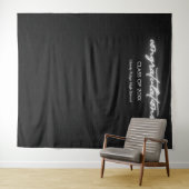 Neon Zwart muur Afstuderen Photo Booth Wandkleed (In Situ (horizontaal))