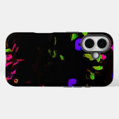 Neon zwarte kat met gloeiende ogen Case-Mate iPhone case (Achterkant (horizontaal))